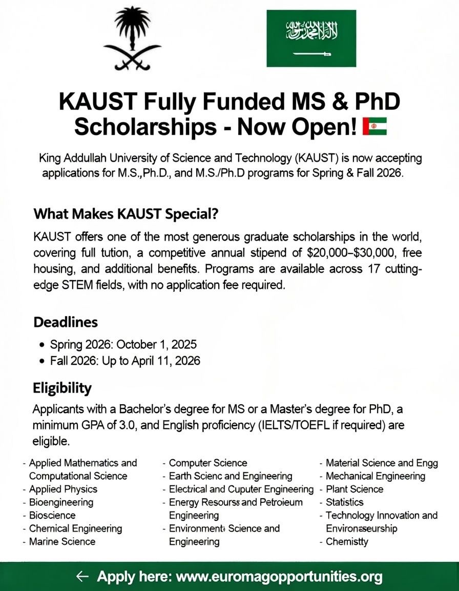 Scholarship KAUST - KSA